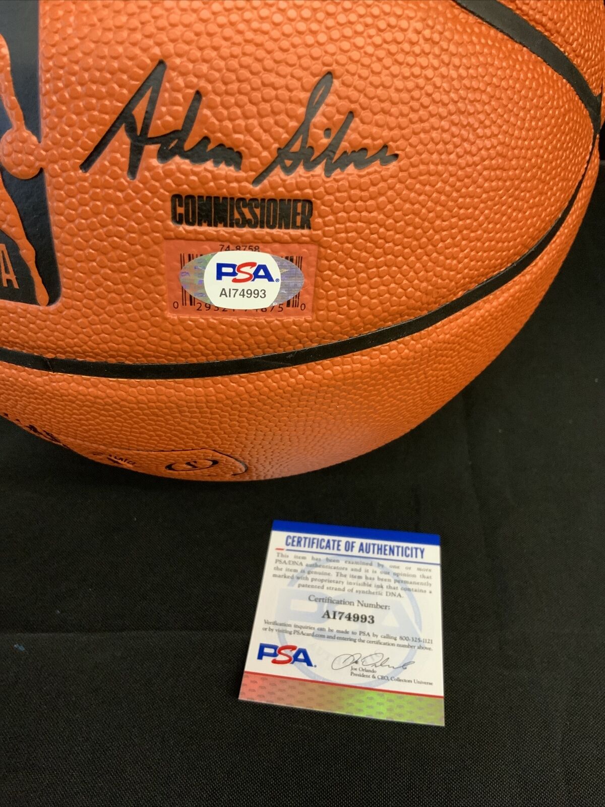 LAKERS KYLE KUZMA SIGNED SPALDING BASKETBALL "2020 NBA CHAMPS" PSA AI74993