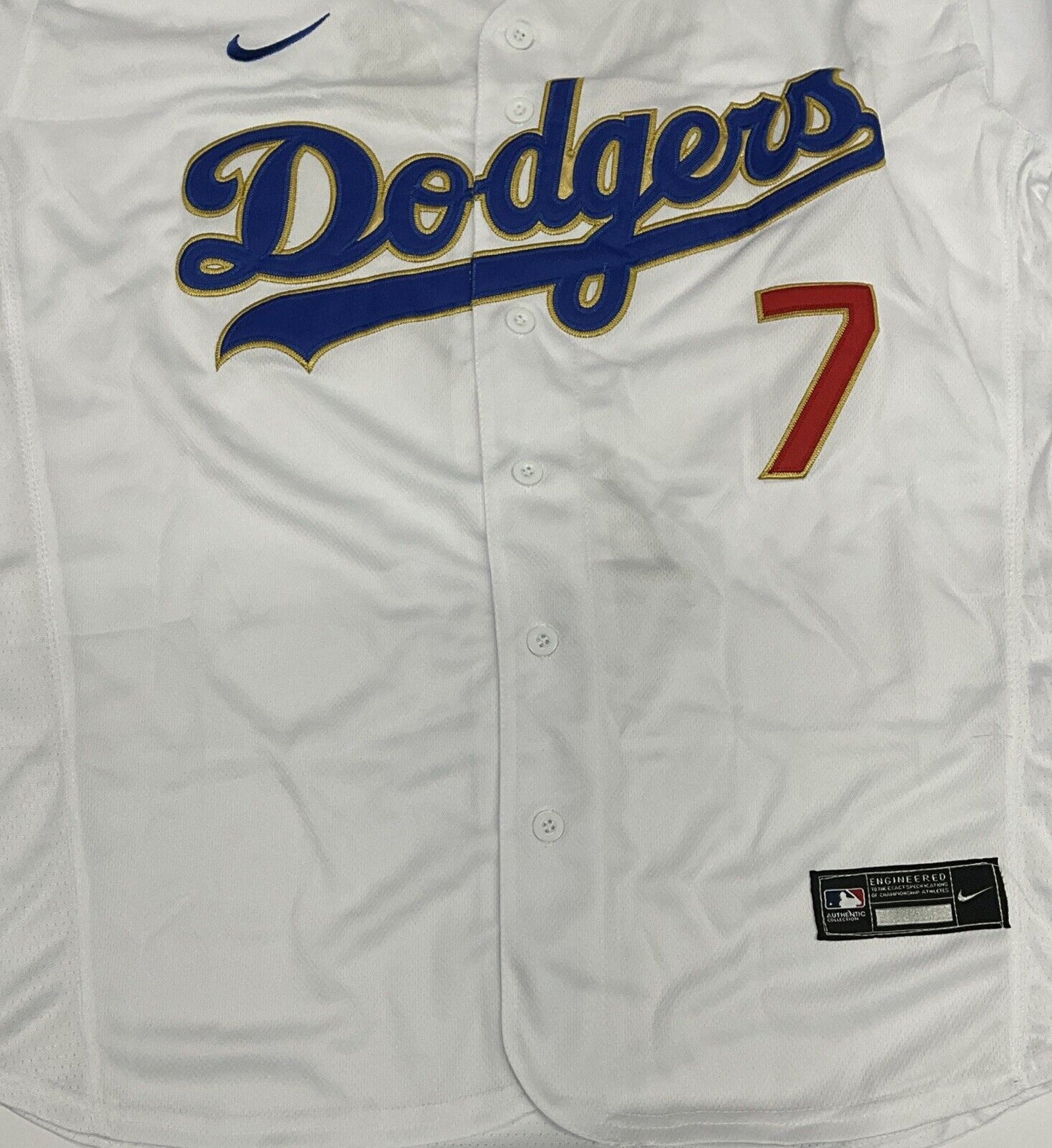 JULIO URIAS SIGNED 2020 CHAMPIONS JERSEY "2020 WS CHAMPS LAST OUT" BAS WZ59912