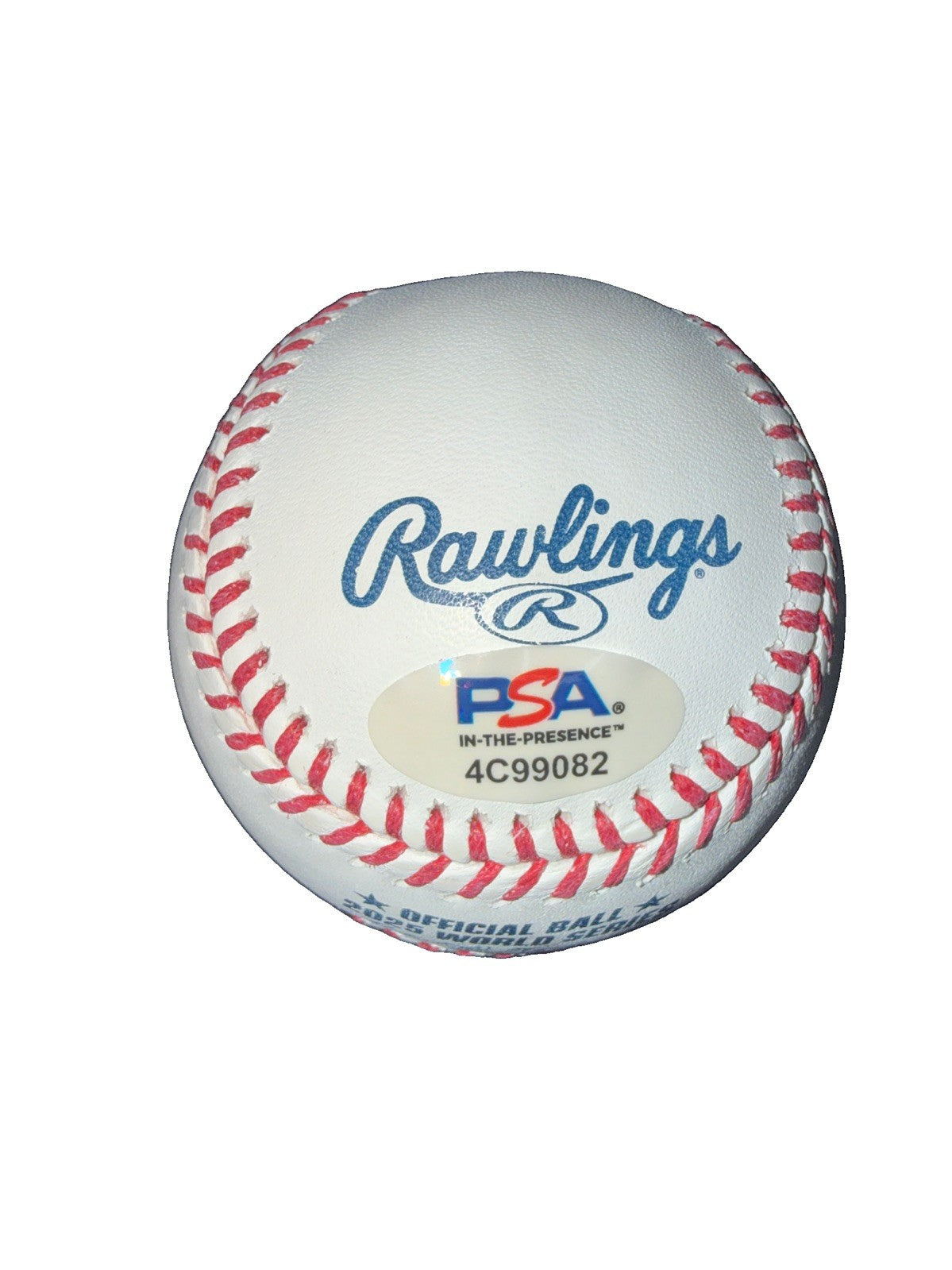 KIKE HERNANDEZ  DODGERS SIGNED 2025 WORLD SERIES BASEBALL "2025 WS CHAMPS" PSA