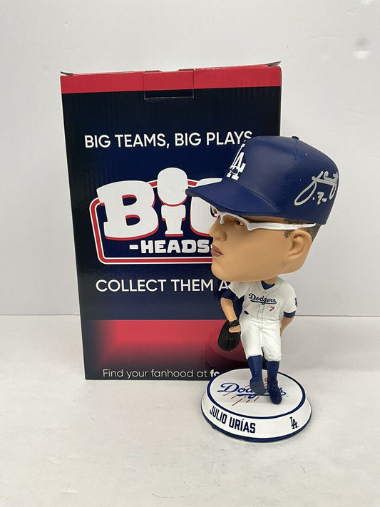 JULIO URIAS SIGNED DODGERS FOCO BIGHEAD LIMITED #/222 BOBBLEHEAD BAS AC09680