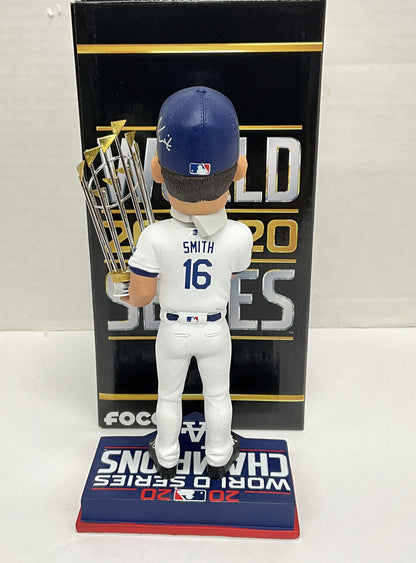 WILL SMITH DODGERS SIGNED FOCO 2020 WS CHAMPIONSHIP BOBBLEHEAD BAS WW31094