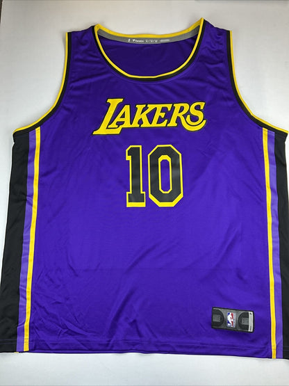 MAX CHRISTIE SIGNED LOS ANGELES LAKERS FANATICS PURPLE JERSEY PSA ITP 2C87950