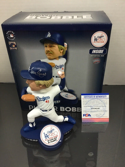 JERRY REUSS DODGERS SIGNED 1980 ALLSTAR GAME FOCO BOBBLEHEAD WINNING PITCHER PSA