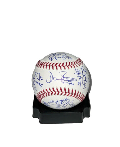 DODGERS 2020 WORLD SERIES BASEBALL SIGNED FULL ROSTER TEAM 29 AUTOS PSA 9A47986