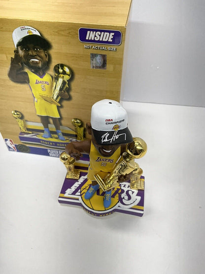 ROBERT HORRY SIGNED LAKERS 3X CHAMPION LIMITED #/216 FOCO BOBBLEHEAD BAS W128301