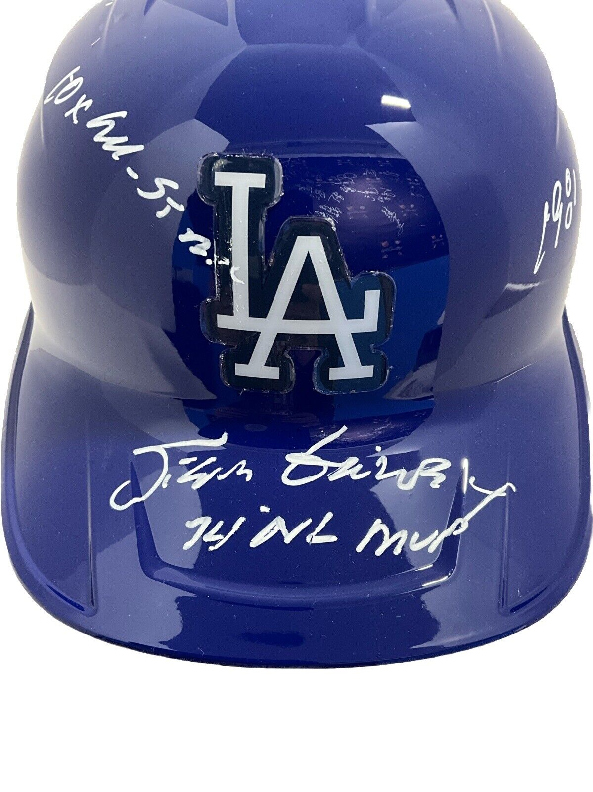 STEVE GARVEY SIGNED DODGERS FULL SIZE REPLICA HELMET 8 INSCRIPTIONS PSA 2C60871