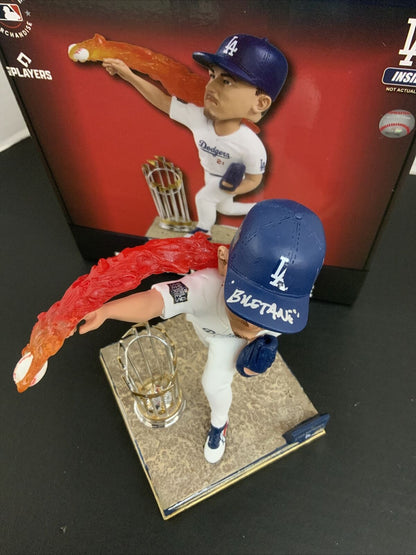 WALKER BUEHLER DODGERS SIGNED FLAME THROWING CHAMPIONSHIP BOBBLEHEAD BUETANE BAS