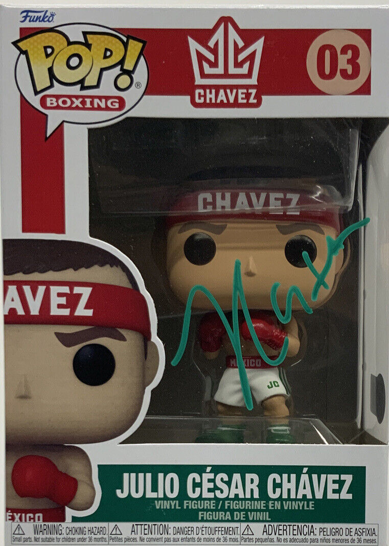 JULIO CESAR CHAVEZ MEXICAN BOXING LEGEND SIGNED #03 FUNKO POP BECKETT W210302