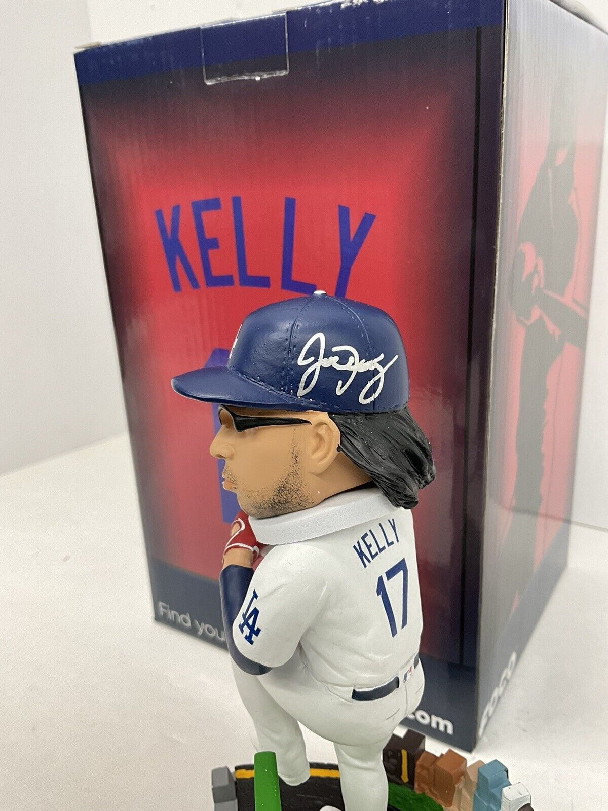 JOE KELLY SIGNED WELCOME BACK TO LA DODGERS FOCO /72 BOBBLEHEAD PSA 3C13435