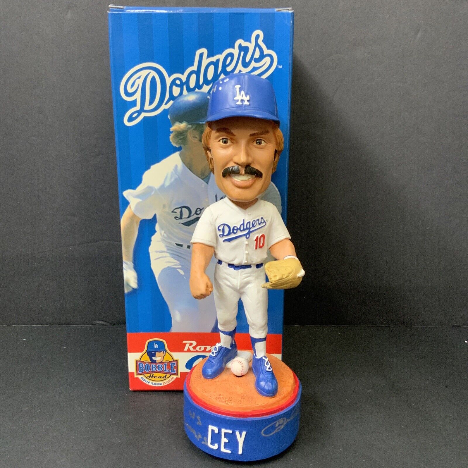 RON CEY  DODGERS SIGNED 2006 LIMITED EDITION MUSICAL BOBBLEHEAD BAS WX93898