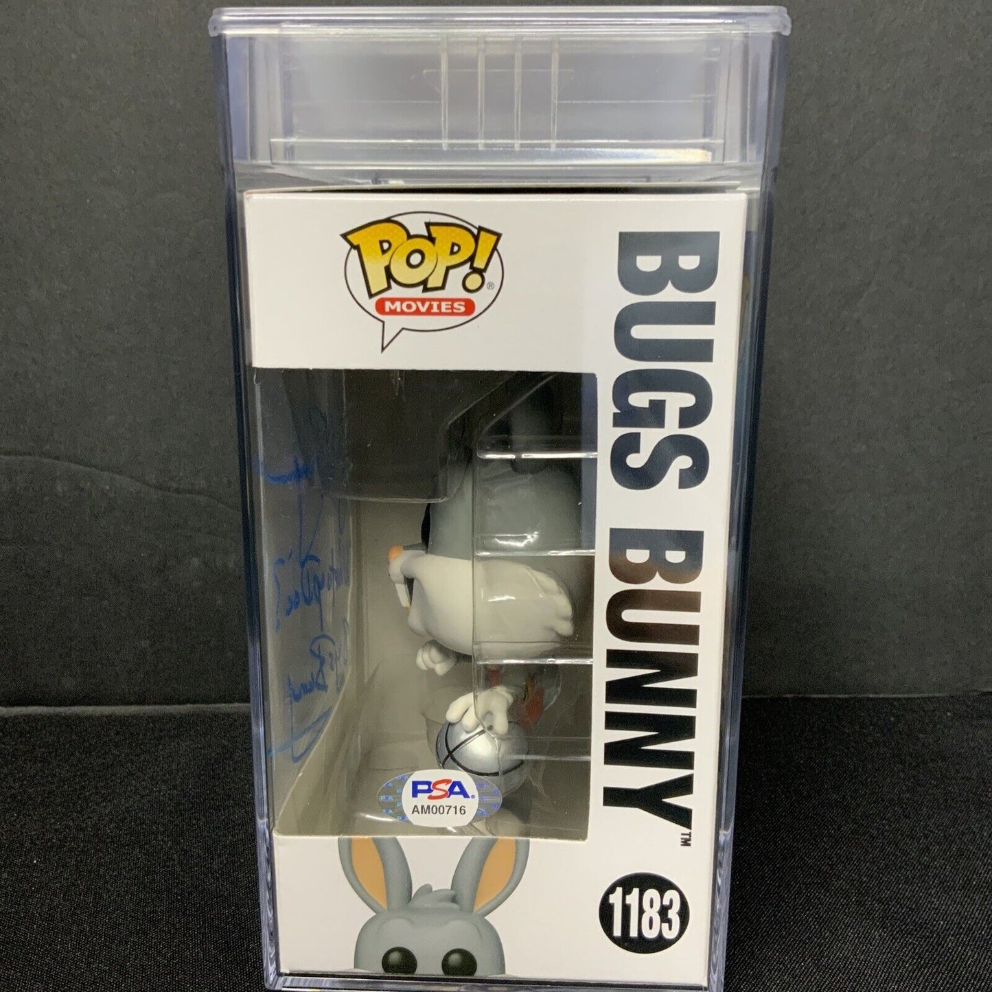 JEFF BERGMAN SIGNED SPACE JAM BUGS BUNNY FUNKO POP #1183 PSA SLABBED AM00716