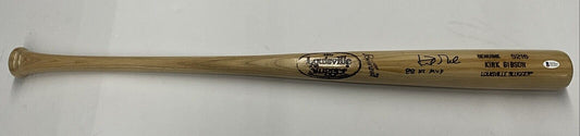 KIRK GIBSON DODGERS SIGNED LOUISVILLE SLUGGER MODEL BAT "88 NL MVP" BAS WE78257