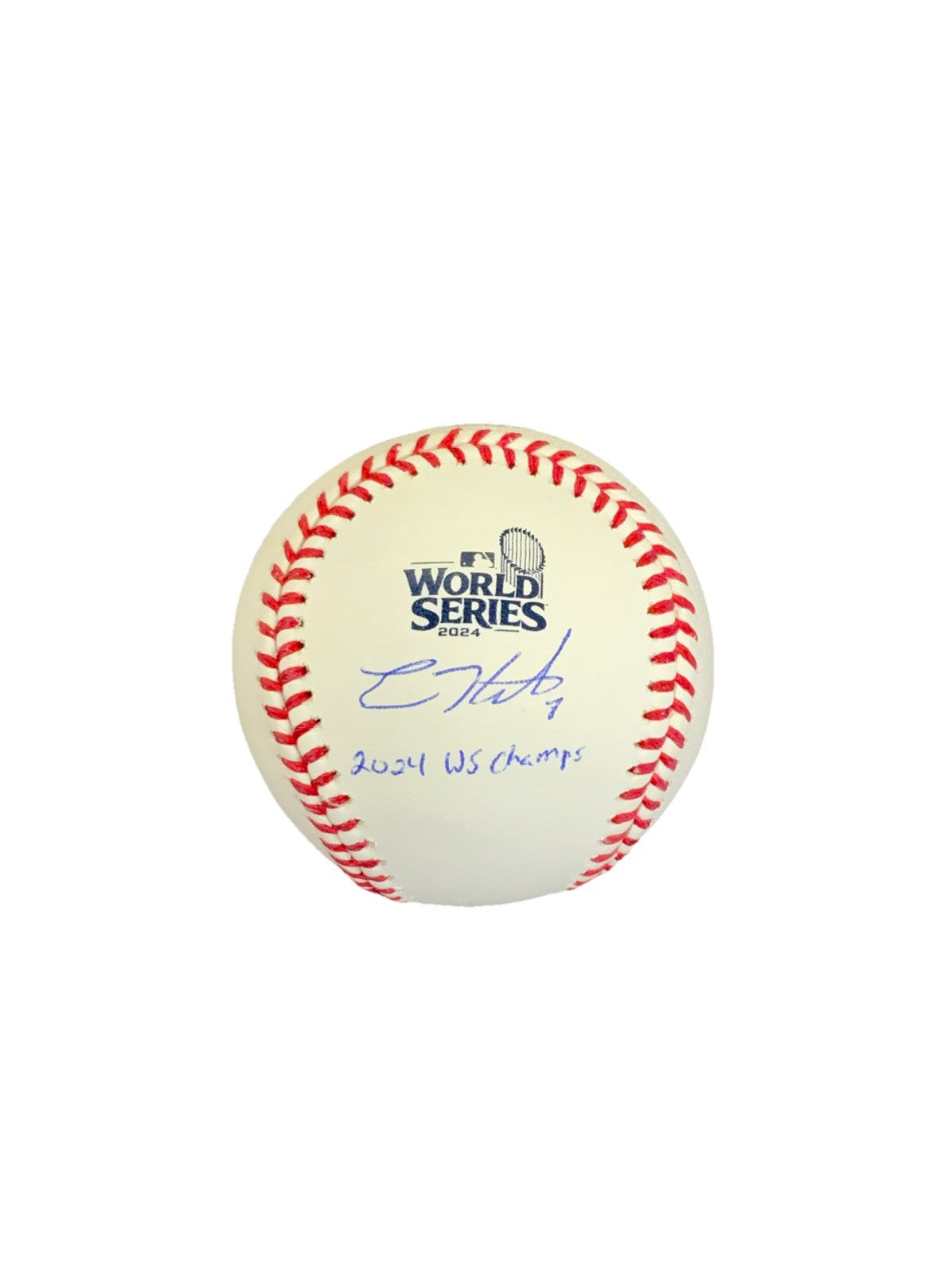 KIKE HERNANDEZ  DODGERS SIGNED 2024 WORLD SERIES BASEBALL "2024 WS CHAMP" BAS