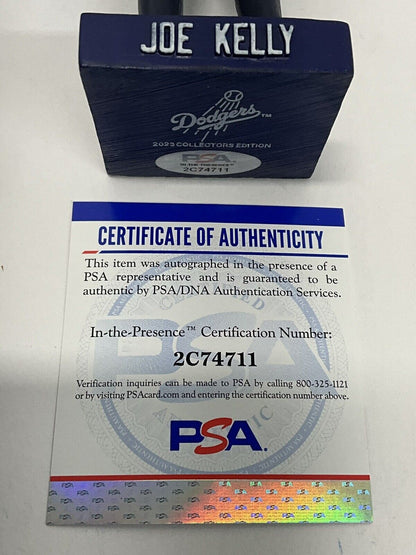 JOE KELLY SIGNED DODGERS 2023 SGA BOBBLEHEAD "MARIACHI JOE" INSCRIP PSA 2C74711