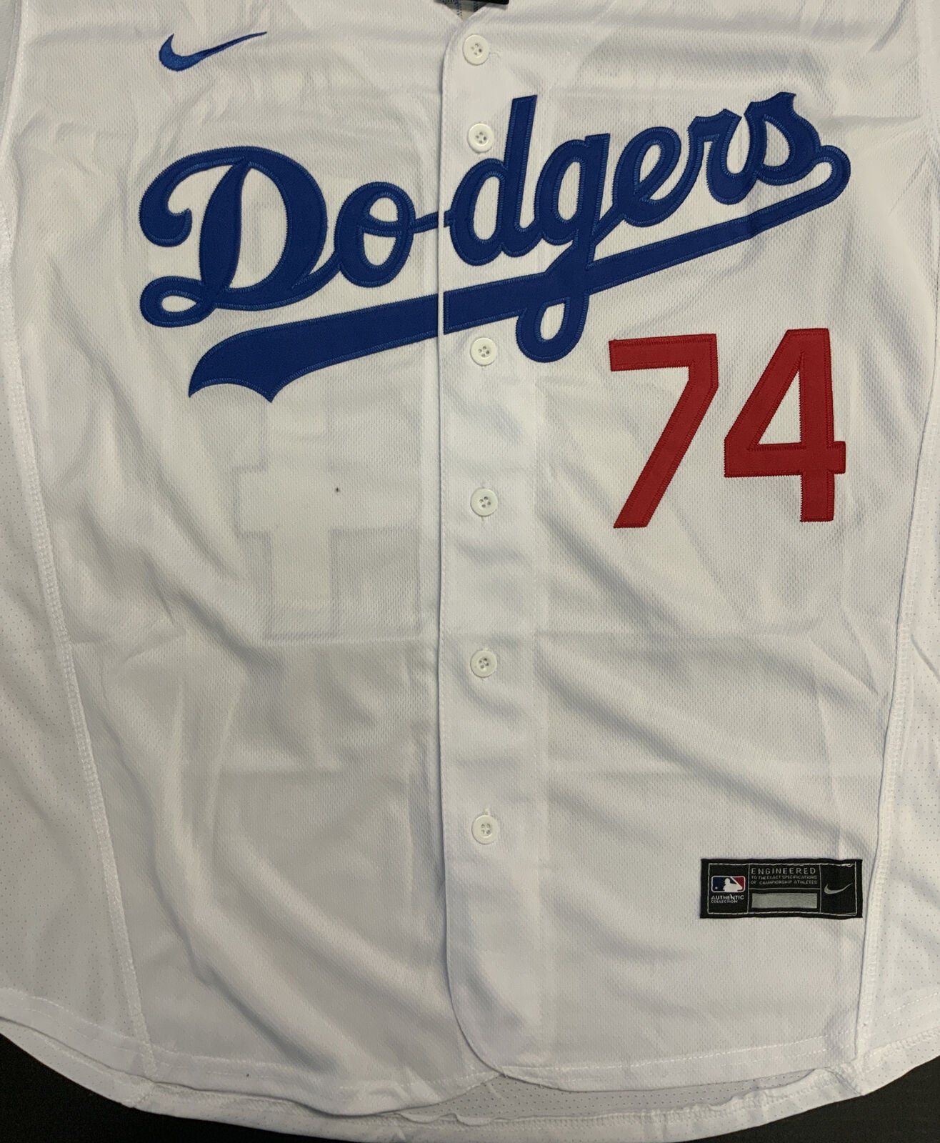 KENLEY JANSEN SIGNED DODGERS 2020 WORLD SERIES JERSEY 5 INSCRIPTIONS PSA 1C53073