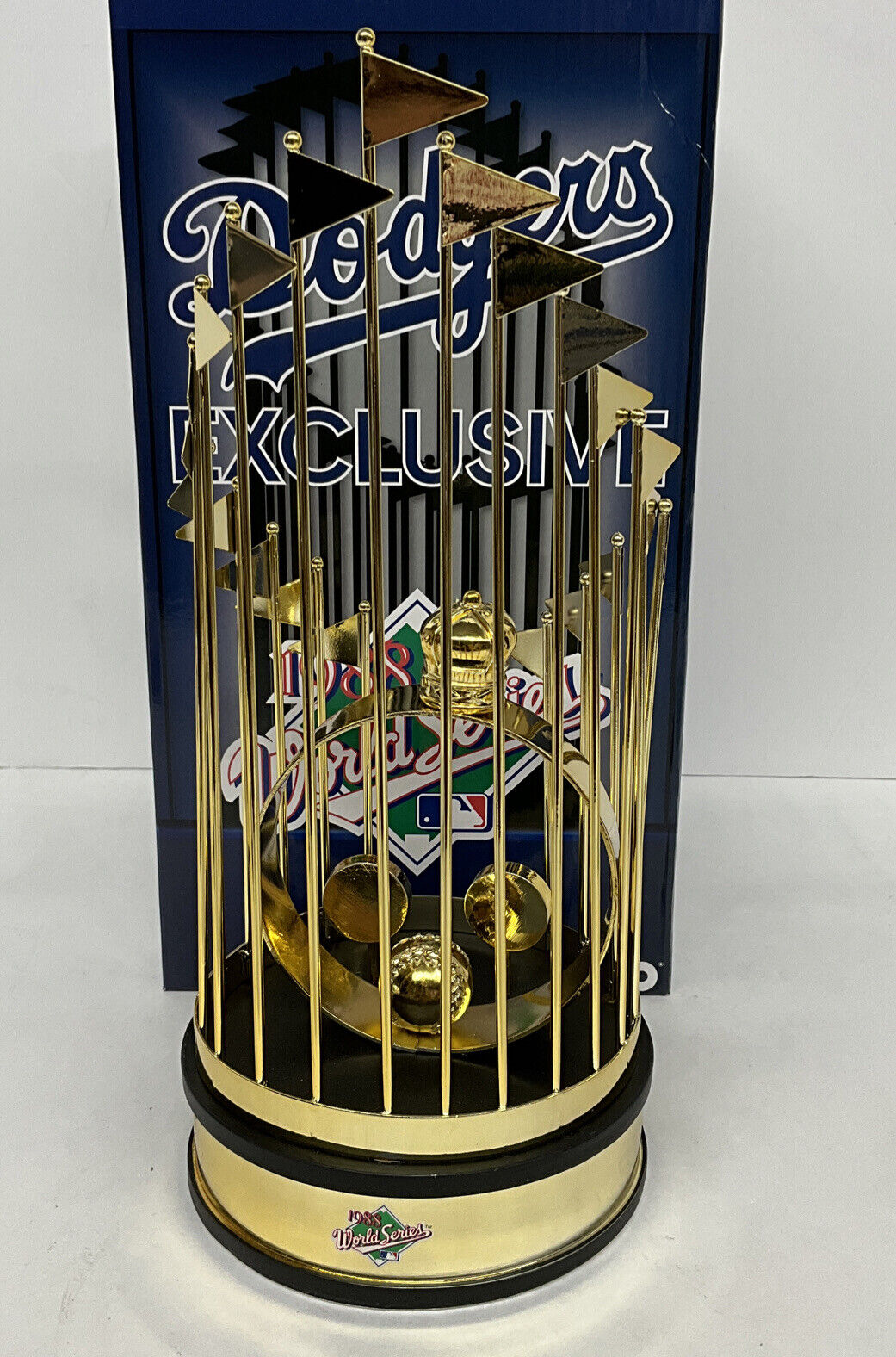 OREL HERSHISER SIGNED DODGERS 12" 1988 WORLD SERIES TROPHY 88 WS MVP PSA 9A20784