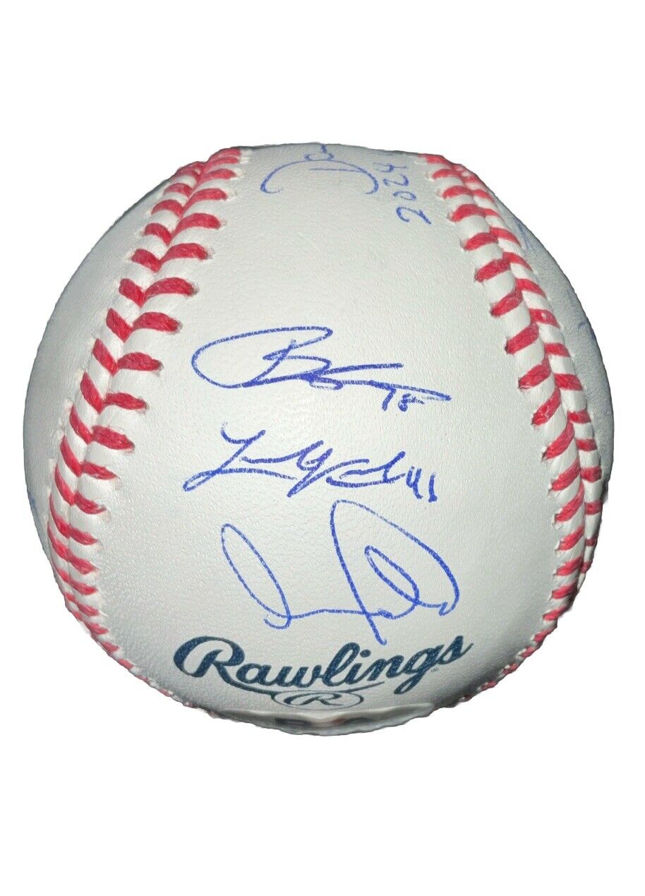 DODGERS SIGNED 2024 WORLD SERIES BALL 17 AUTOS FREEMAN TEO MUNCY BUEHLER PSA 063