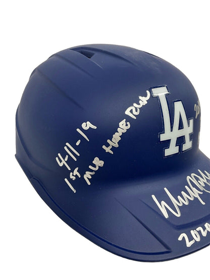 WALKER BUEHLER SIGNED DODGERS FULL SIZE HELMET "2020 WS CHAMPS" BAS WW31168