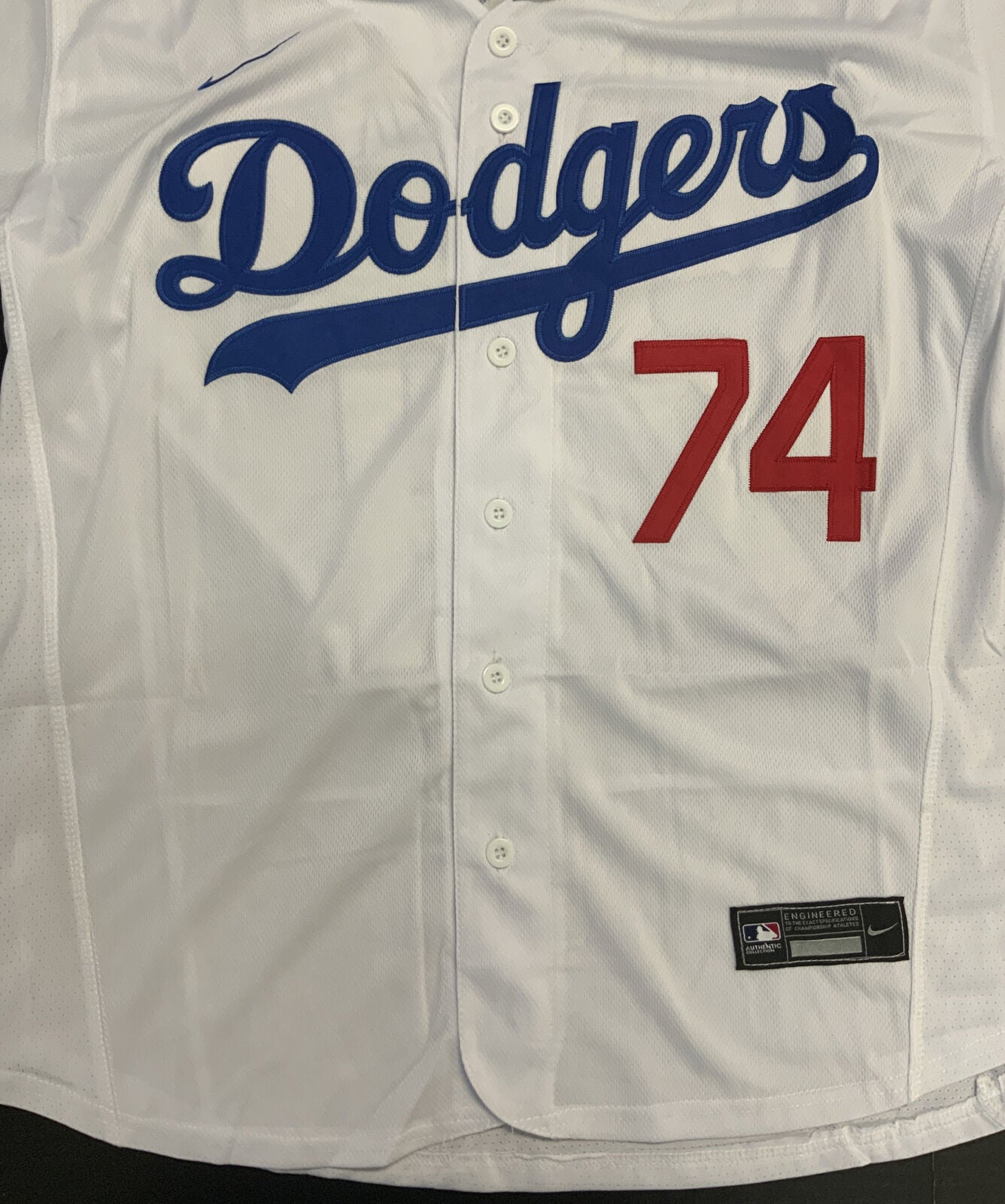 KENLEY JANSEN SIGNED DODGERS 2020 WORLD SERIES JERSEY 5 INSCRIPTIONS PSA 1C53080