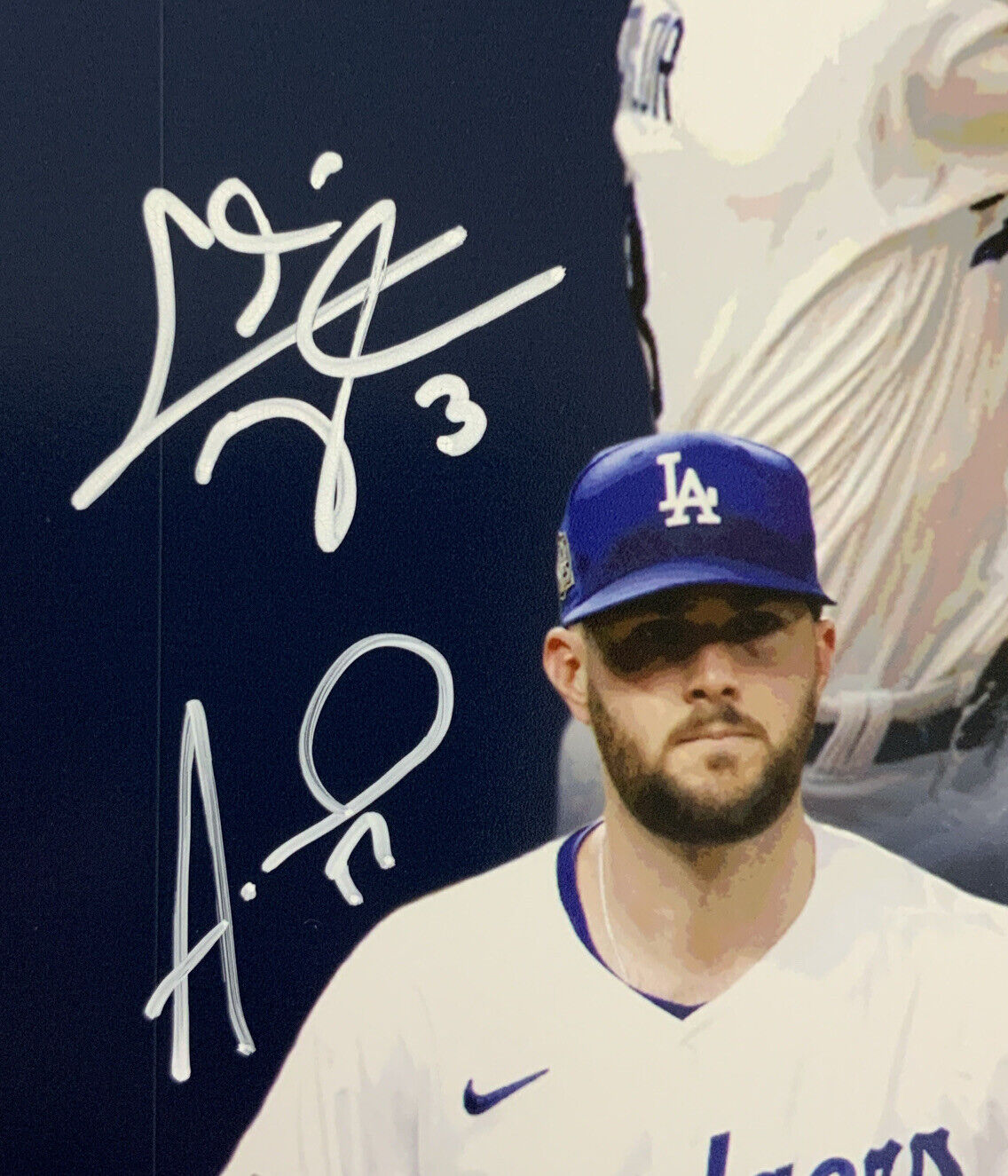 17/20 DODGERS 2020 WORLD SERIES 16X20 PHOTO WITH 10 AUTOGRAPHS MUNCY TAYLOR PSA