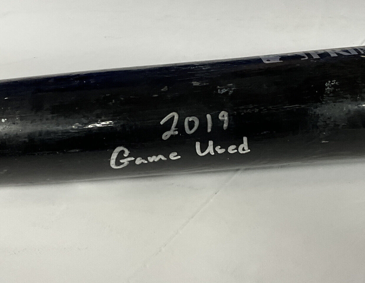 EDWIN RIOS DODGERS 2020 WS CHAMPION SIGNED LS GAME USED BAT PSA RG14851