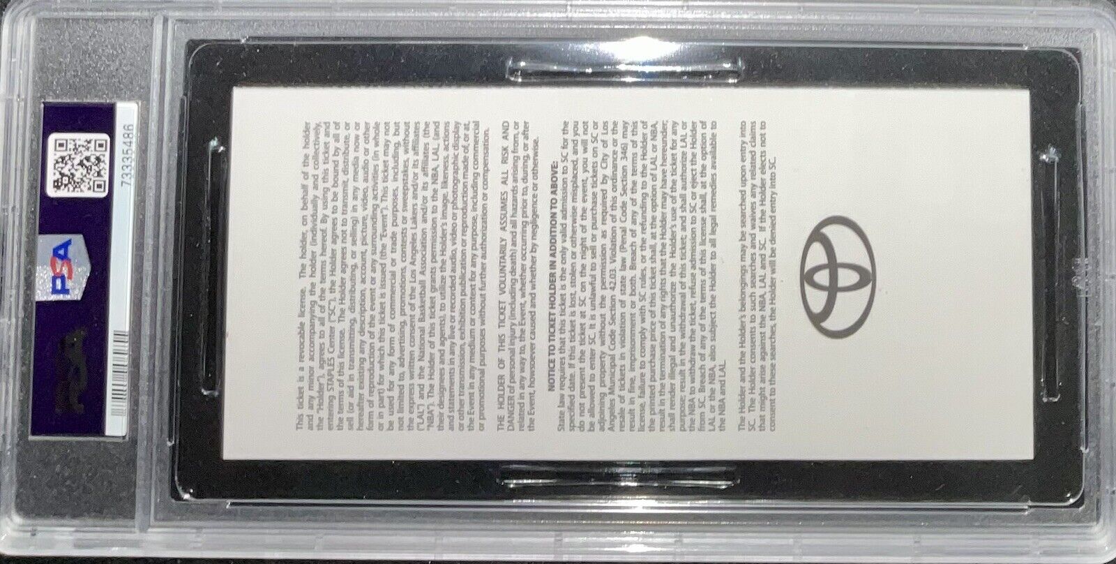 DEREK FISHER SIGNED 2010 NBA FINALS TICKET STUB "5X NBA CHAMPS" PSA 73335486