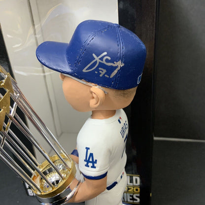 JULIO URIAS DODGERS SIGNED 2020 WORLD SERIES CHAMPIONSHIP BOBBLEHEAD BAS WZ59938