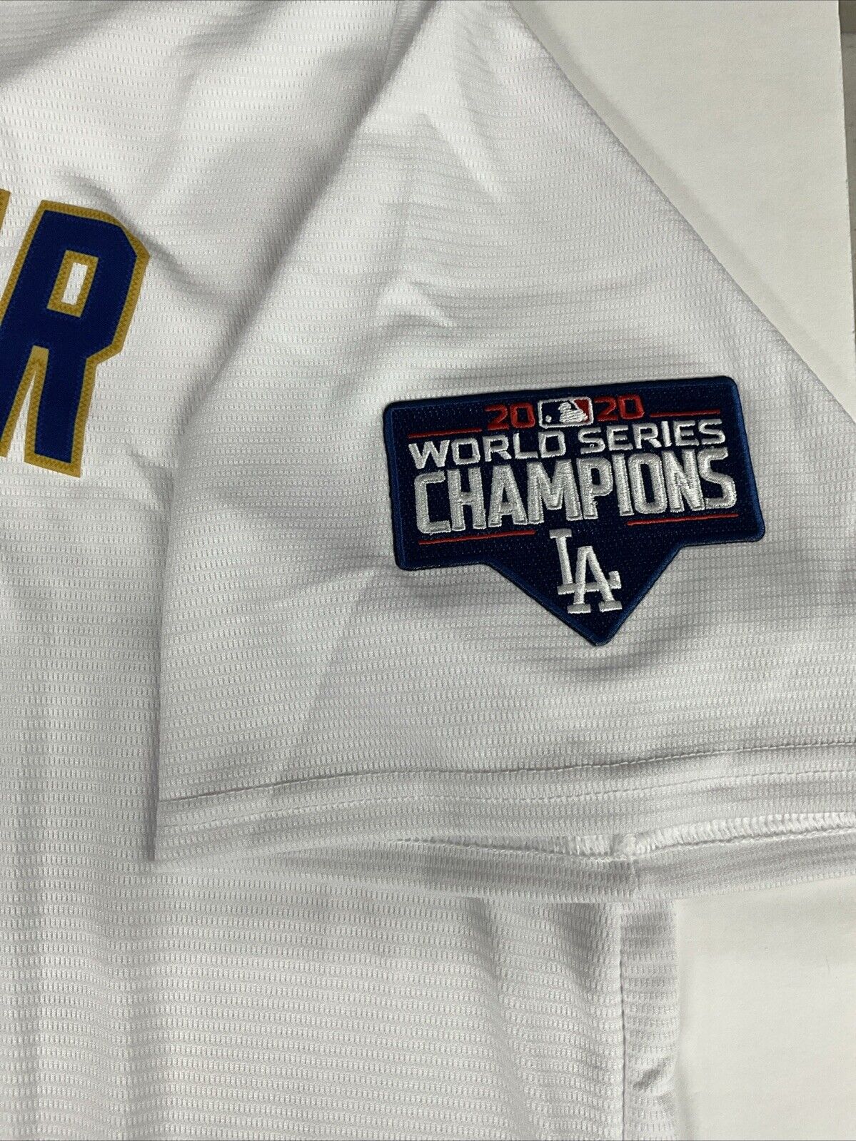 CODY BELLINGER SIGNED DODGERS 2020 CHAMPIONS JERSEY "2020 WS CHAMPS" BAS AC09963