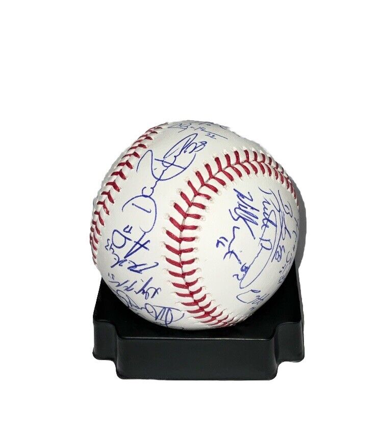 DODGERS 2020 WORLD SERIES BASEBALL SIGNED FULL ROSTER TEAM 29 AUTOS PSA 9A47985