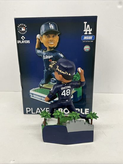 BRUSDAR GRATEROL SIGNED DODGERS FOCO CITY CONNECT BOBBLEHEAD BAZOOKA PSA 3C24660