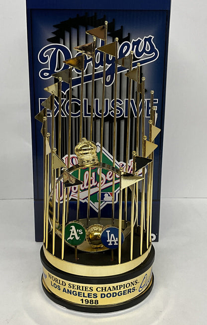 OREL HERSHISER SIGNED DODGERS 12" 1988 WORLD SERIES TROPHY 88 WS MVP PSA 9A20788