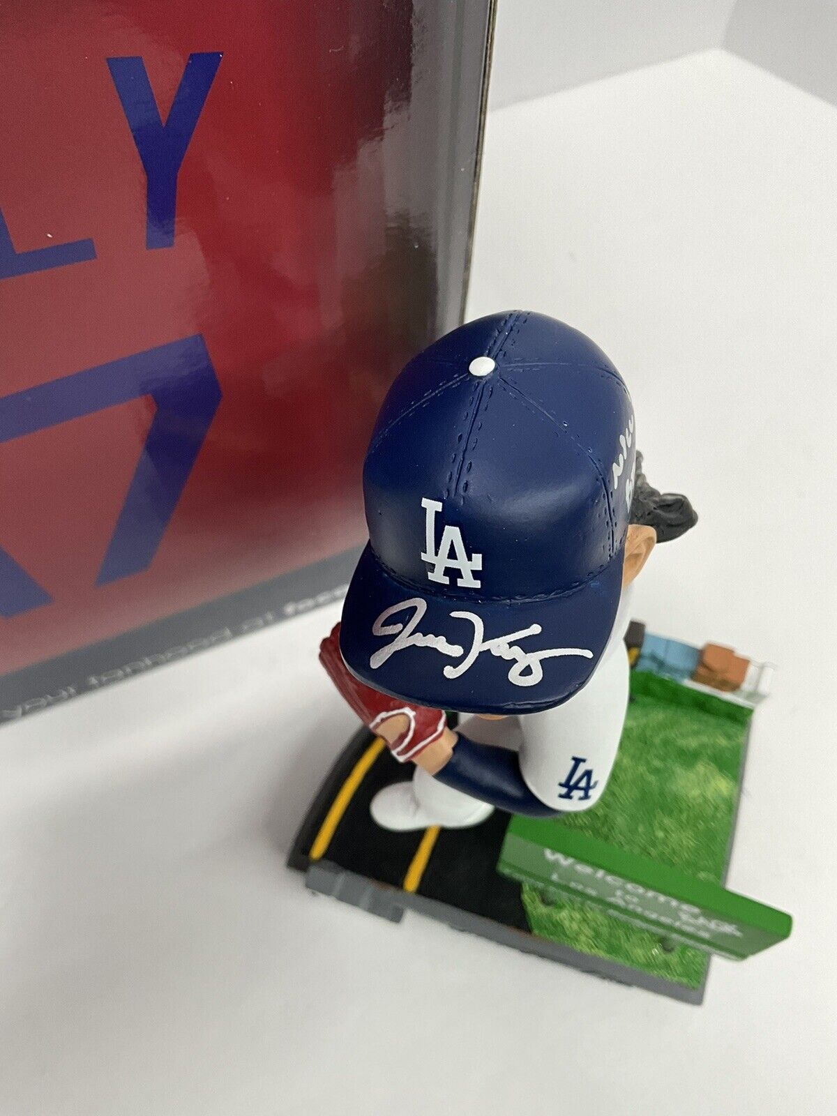 JOE KELLY SIGNED WELCOME BACK TO LA BOBBLEHEAD "NICE SWING BITCH"  PSA 3C13430