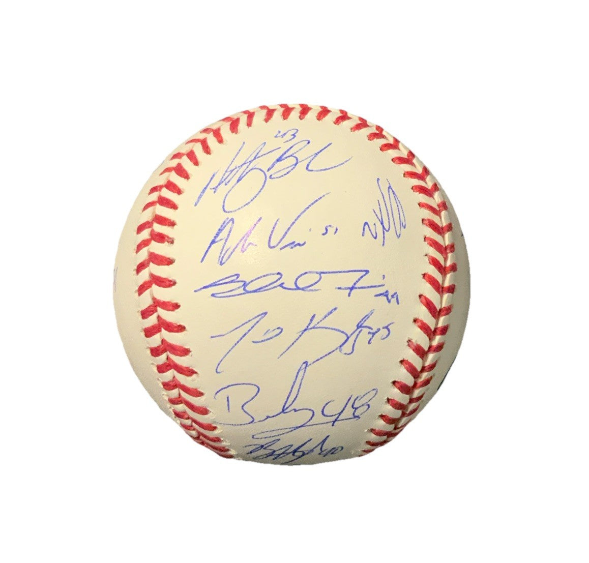 DODGERS SIGNED 2024 WORLD SERIES BALL 21 AUTOS FREEMAN TEO MUNCY BUEHLER PSA 053