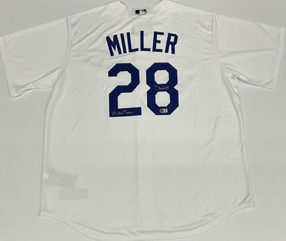 BOBBY MILLER SIGNED DODGERS NIKE JERSEY "MILLER TIME" INSCRIP BECKETT 1W826510