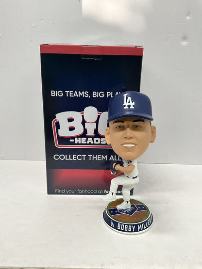 BOBBY MILLER SIGNED DODGERS FOCO BIGHEAD LIMITED #/123 BOBBLEHEAD PSA RG50487