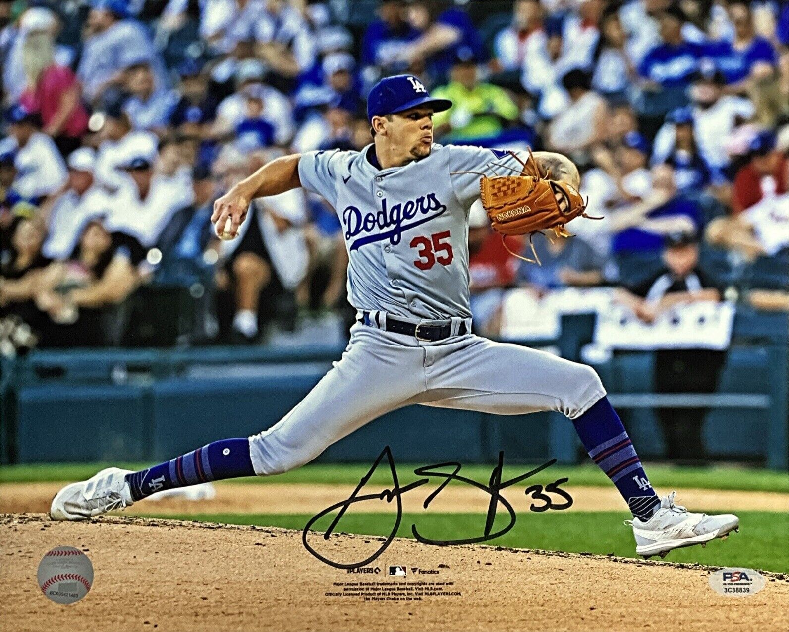 GAVIN STONE DODGERS SIGNED 11X14 COMPLETE GAME SHUTOUT VS WHITE SOX PHOTO PSA