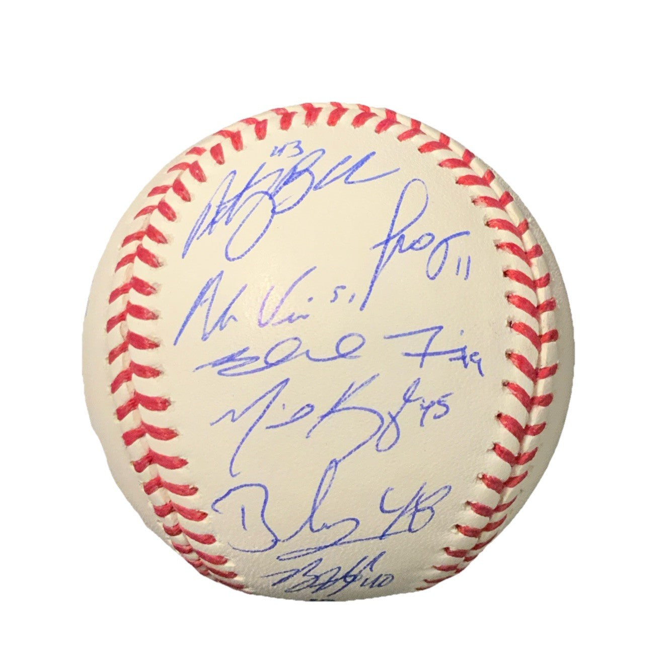 DODGERS SIGNED 2024 WORLD SERIES BALL 21 AUTOS FREEMAN TEO MUNCY BUEHLER PSA 055