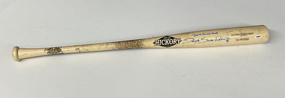 DJ PETERS DODGERS TIGERS FULL NAME SIGNED GAME USED OLD HICKORY BAT PSA RG29233