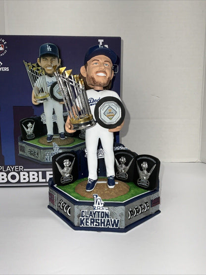 CLAYTON KERSHAW WINS & STRIKEOUTS COUNTER LIMITED /224 FOCO TROPHIES BOBBLEHEAD