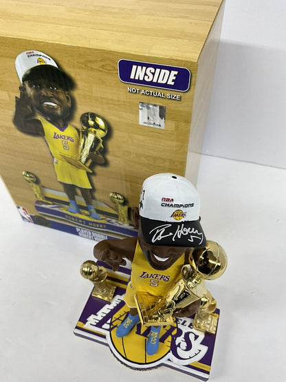 ROBERT HORRY SIGNED LAKERS FOCO /216 BOBBLEHEAD 00,01,02 CHAMPS" INS BAS W128247