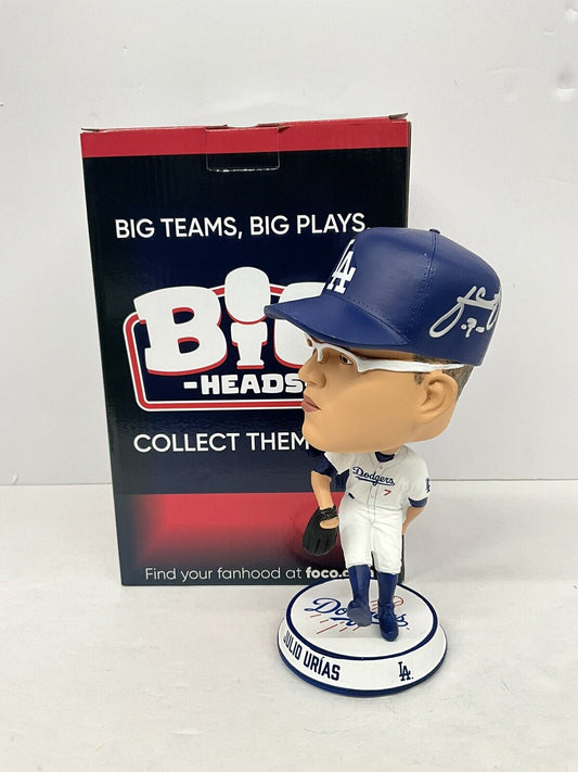 JULIO URIAS SIGNED DODGERS FOCO BIGHEAD LIMITED #/222 BOBBLEHEAD BAS AC09674