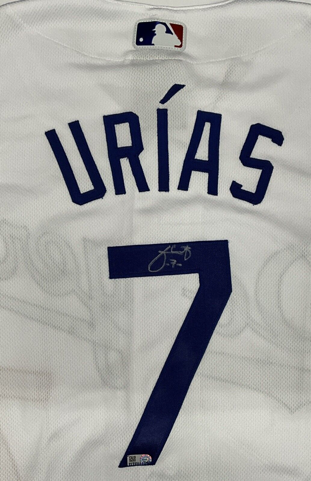 JULIO URIAS DODGERS 2020 WORLD SERIES CHAMPION SIGNED NIKE JERSEY