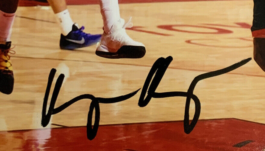 KYLE KUZMA LAKERS 2020 CHAMPION SIGNED 11X14 DUNK VS ROCKETS PHOTO PSA