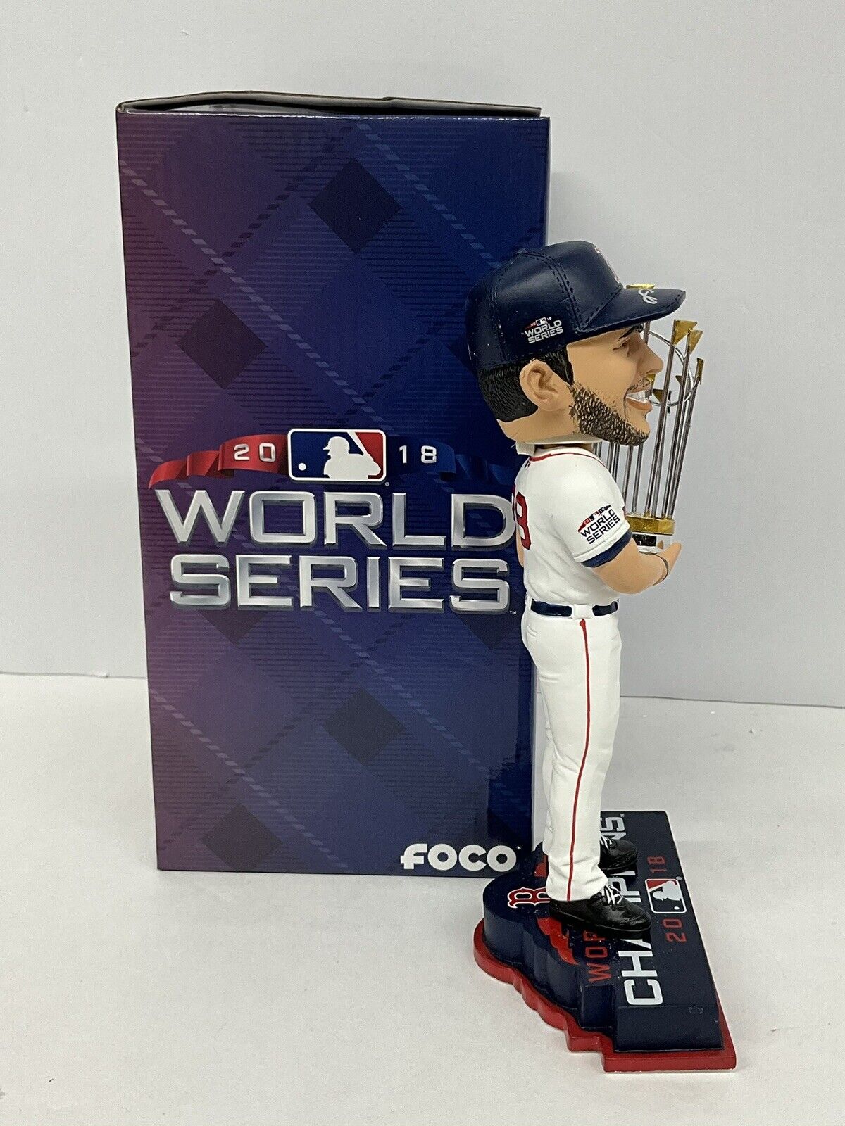 JD MARTINEZ SIGNED BOSTON RED SOX 2018 WORLD SERIES FOCO BOBBLEHEAD BAS W807847