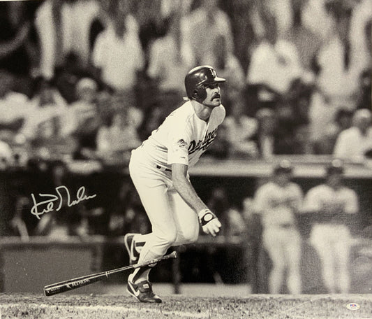 KIRK GIBSON DODGERS 1988 WORLD SERIES CHAMPION SIGNED 22X28 CANVAS PSA AI33539