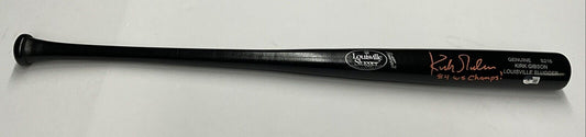 KIRK GIBSON TIGERS SIGNED LOUISVILLE SLUGGER MODEL BAT 84 WS CHAMPS" BAS W140596