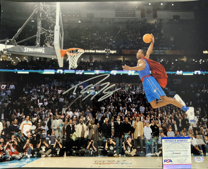 DWIGHT HOWARD ORLANDO MAGIC SIGNED 16X20 SLAM DUNK CONTEST SUPERMAN PHOTO PSA 