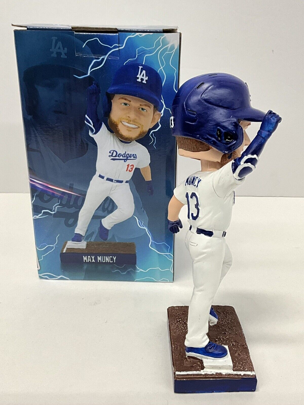 MAX MUNCY SIGNED DODGERS 2023 SGA BOBBLEHEAD "GIANT KILLER" INSCRIPT PSA 2C82066