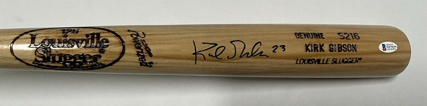 KIRK GIBSON DODGERS TIGERS SIGNED LOUISVILLE SLUGGER GAME MODEL BAT BAS WE78245