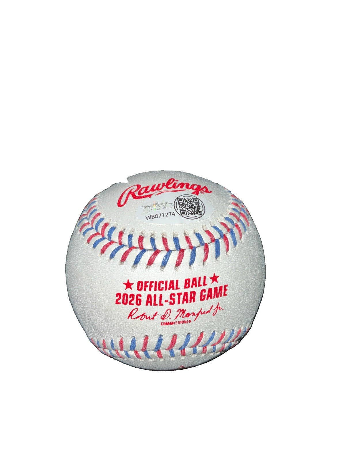 JUSTIN WROBLESKI DODGERS  SIGNED 2026 ALL STAR BASEBALL "1ST ASG, 2.0 IP 5K" JSA